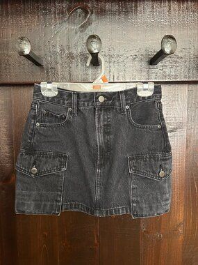 Aritzia Denim Cargo Skirt